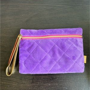 Purple/Gold Makeup Bag
